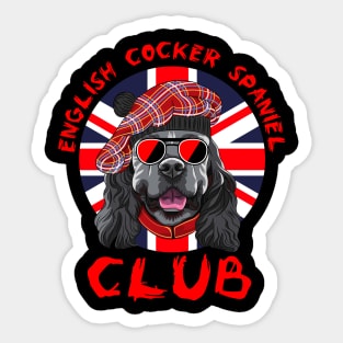 English Cocker Spaniel Club Sticker